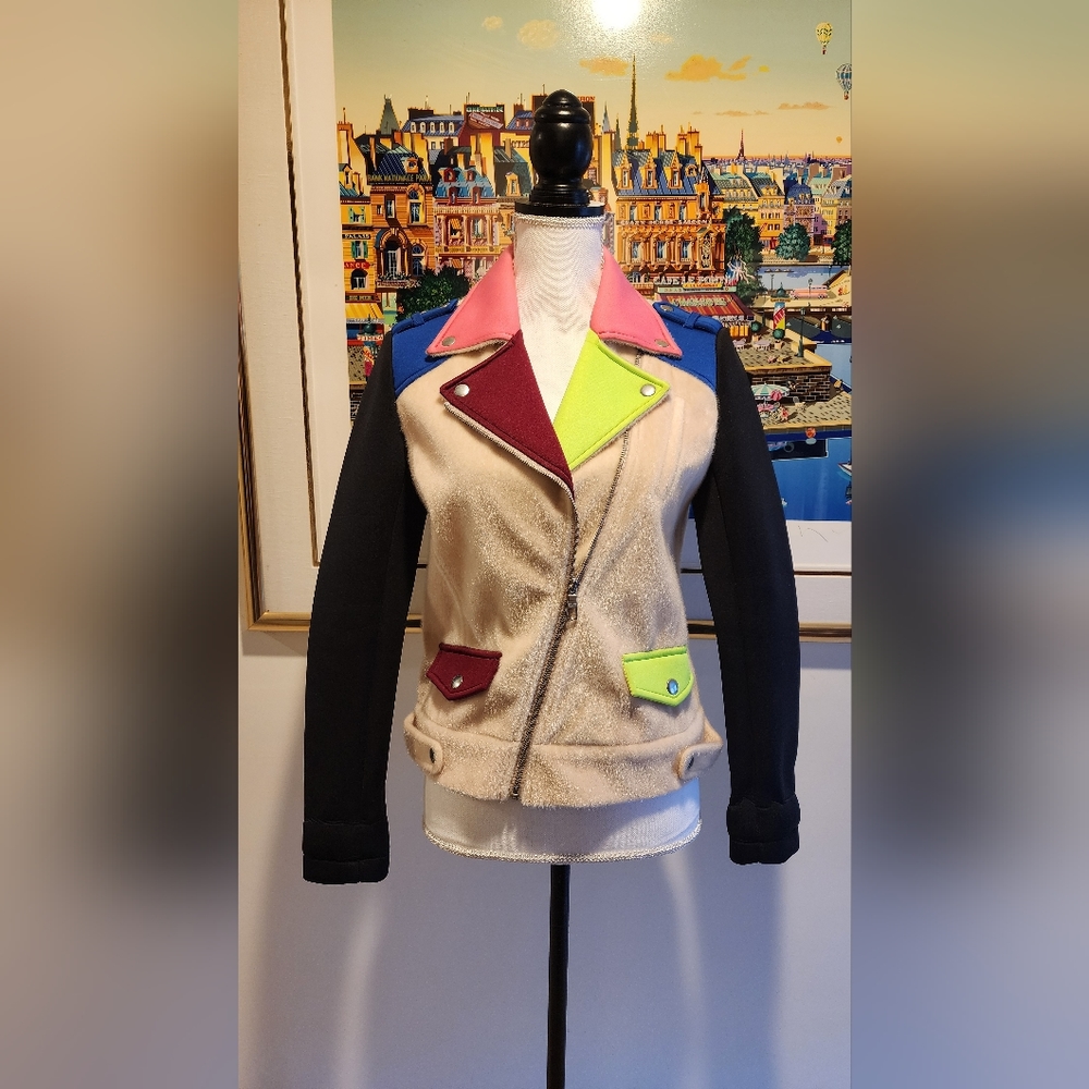Katie Judith Multicolor biker jacket